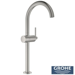 Grohe - Grohe Atrio Tezgah Üstü Lavabo Bataryası, Saten Çelik