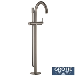 Grohe - Grohe Atrio Tek Yerden Küvet Bataryası (Sıva Üstü Grubu), Saten Grafit - 24368MG0