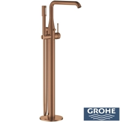 Grohe - Grohe Essence Yerden Küvet Bataryası (Sıva Üstü Grubu), İşlenmiş Fırçalı Bakır - 25248DE1