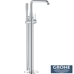 Grohe - Grohe Essence Yerden Küvet Bataryası (Sıva Üstü Grubu), İşlenmiş Krom - 25248PF1