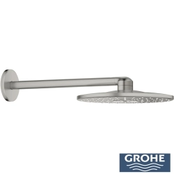 Grohe - Grohe Rainshower SmartActive 310 Tepe Duşu Seti, 31 cm, 2 Akışlı, Saten Çelik