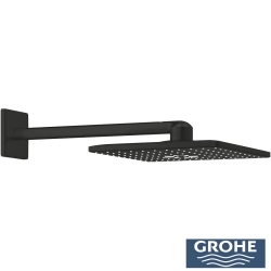Grohe - Grohe Rainshower SmartActive 310 Cube Tepe Duşu Seti, 31 cm, 2 Akışlı, Mat Siyah - 264792430