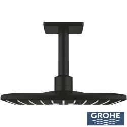 Grohe - Grohe Rainshower Mono 310 Cube Tepe Duşu Seti, 2 Akışlı, Mat Siyah