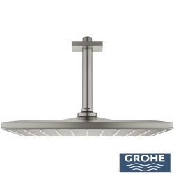 Grohe - Grohe Rainshower Mono 310 Cube Tepe Duşu Seti, 31 cm, Saten Çelik