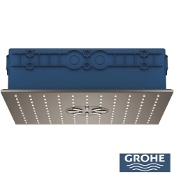 Grohe - Grohe Rainshower Aqua Duo Ankastre Tepe Duşu, 2 Akışlı, Saten Grafit (Sıva Altı Dahil)
