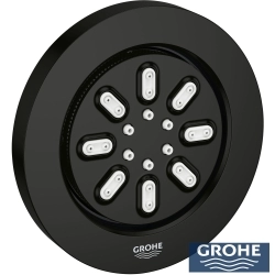 Grohe - Grohe Rainshower Aqua Yan Jet, 2 Fonksiyonlu, Mat Siyah
