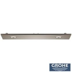 Grohe - Grohe Rainshower Aqua Ankastre Tepe Duşu Kapağı, 2 Delikli, Saten Grafit