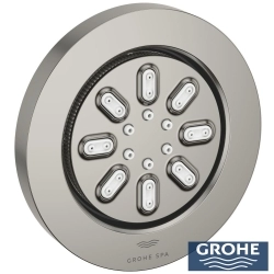 Grohe - Grohe Rainshower Aqua Yan Jet, 2 Fonksiyonlu, Saten Çelik