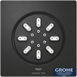 Grohe - Grohe Rainshower Aqua Yan Jet, 2 Fonksiyonlu, Hayalet Siyah
