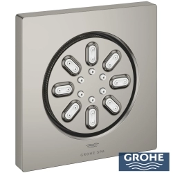 Grohe - Grohe Rainshower Aqua Yan Jet, 2 Fonksiyonlu, Saten Çelik