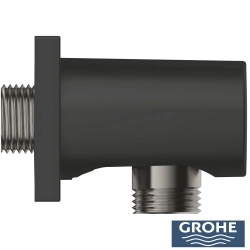 Grohe - Grohe Rainshower Duş Cıkış Dirseği (Kare Rozet), Mat Siyah