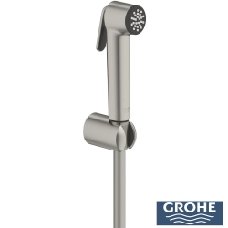 Grohe - Grohe Tempesta F Taharet Spreyi 30 Duvardan Askılı Set, 1 Akışlı, Saten Çelik