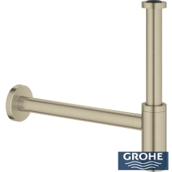 Grohe - Grohe T-tipi Lavabo Sifonu, Fırçalı Nikel - 28912EN0