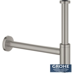 Grohe - Grohe T-tipi Lavabo Sifonu, Saten Çelik