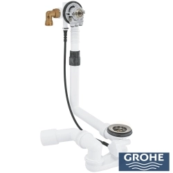 Grohe - Grohe Talentofill Doldurmalı Kumandalı Küvet Tropleni, Saten Çelik - 28990MS0
