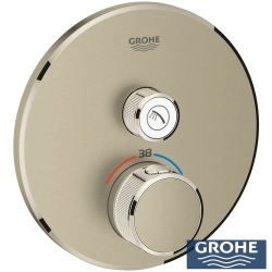 Grohe - Grohe Grohtherm SmartControl Ankastre Termostatik Duş Bataryası (Sıva Üstü Grubu), Fırçalı Nikel - 29118EN0