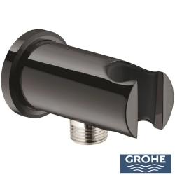 Grohe - Grohe Grohtherm 2 Yollu SmartControl Ankastre Termostatik Banyo Bataryası, Yuvarlak Tepe ve El Duşu Seti, Sert Grafit