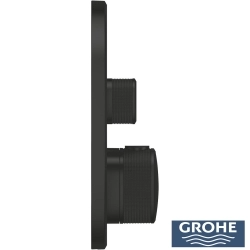 Grohe - Grohe Grohtherm SmartControl Ankastre Termostatik Banyo/Duş Bataryası (Sıva Üstü Grubu), 3 Yollu, Mat Siyah
