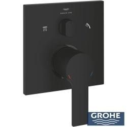 Grohe - Grohe Allure Ankastre Banyo Bataryası (3 Yollu, Sıva Üstü Grubu), Hayalet Siyah