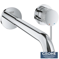 Grohe - Grohe Essence Duvardan Ankastre Lavabo Bataryası L-Boyut (Sıva Üstü Grubu), İşlenmiş Krom