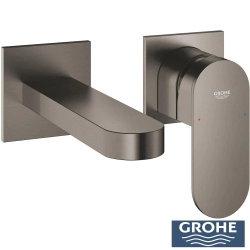 Grohe - Grohe Plus Ankastre Lavabo Bataryası, (Sıva Üstü Grubu) M-Boy, Fırçalı Sert Grafit