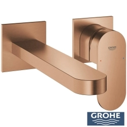 Grohe - Grohe Plus Ankastre Lavabo Bataryası, Fırçalı Bakır (Sıva Üstü Grubu)