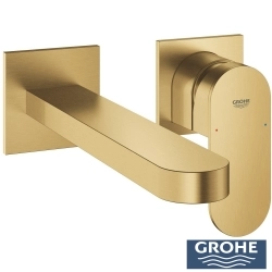Grohe - Grohe Plus Ankastre Lavabo Bataryası, Fırçalı Altın (Sıva Üstü Grubu)