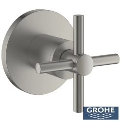 Grohe - Grohe Atrio Ankastre Stop Valf (Sıva Üstü Grubu), Saten Çelik