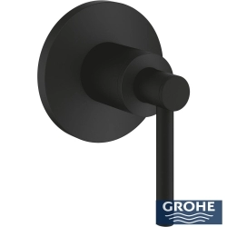 Grohe - Grohe Atrio Ankastre Stop Valf, Çubuk Volan (Sıva Üstü Grubu), Hayalet Siyah
