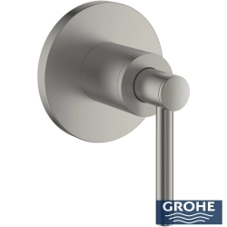 Grohe - Grohe Atrio Ankastre Stop Valf, Çubuk Volan (Sıva Üstü Grubu), Saten Çelik