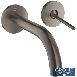 Grohe - Grohe Atrio 2 Delikli Ankastre Lavabo Bataryası, (Sıva Üstü Grubu), Saten Grafit