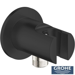 Grohe - Grohe Grohtherm 2 Yollu SmartControl Ankastre Termostatik Banyo Bataryası, Yuvarlak Tepe ve El Duşu Seti, Mat Siyah