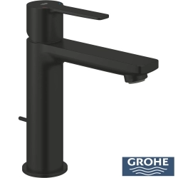 Grohe - Grohe Lineare Sifon Kumandalı Lavabo Bataryası, Mat Siyah