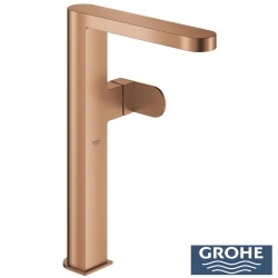 Grohe - Grohe Plus Tezgah Üstü Lavabo Bataryası, Fırçalı Bakır