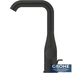 Grohe - Grohe Essence New Yüksek Lavabo Bataryası, Sifon Kumandalı, Mat Siyah