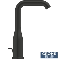 Grohe - Grohe Essence New Yüksek Lavabo Bataryası, Sifon Kumandalı, Mat Siyah