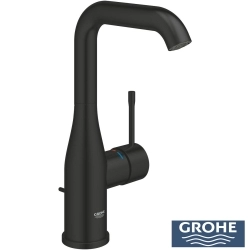 Grohe - Grohe Essence New Yüksek Lavabo Bataryası, Sifon Kumandalı, Mat Siyah