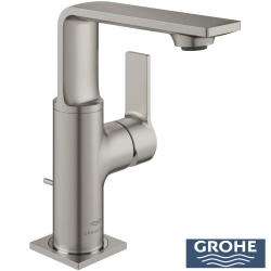 Grohe - Grohe Allure Lavabo Bataryası, Saten Çelik, Sifon Kumandalı
