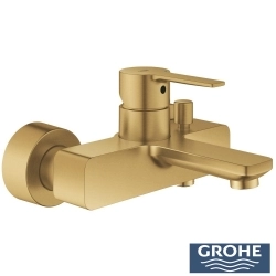 Grohe - Grohe Lineare Banyo Bataryası, Fırçalı Altın