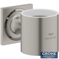 Grohe - Grohe Allure Sabunluk Ve Diş Fırçalık Tutacağı, Saten Çelik