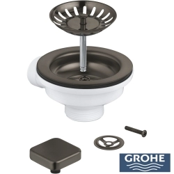 Grohe - Grohe Eviye Süzgeci Seti, Fırçalı Sert Grafit