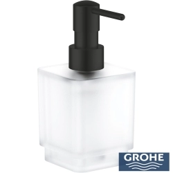 Grohe - Grohe Selection Cube Sıvı Sabunluk, Duvardan, Mat Siyah