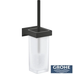 Grohe - Grohe Selection Cube Tuvalet Fırçalığı, Mat Siyah