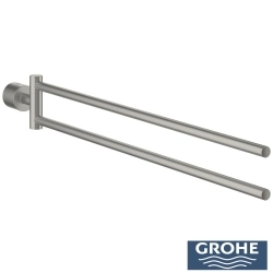 Grohe - Grohe Atrio İkili Havluluk, 49 cm, Saten Çelik