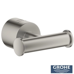 Grohe - Grohe Atrio İkili Havlu/Bornoz Askısı, Saten Çelik - 40890MS0