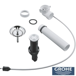 Grohe - Grohe Eviye Süzgeci ve Sifonu, Paslanmaz Çelik