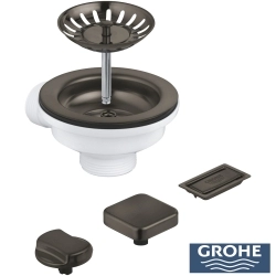 Grohe - Grohe Eviye Süzgeci Seti, Fırçalı Sert Grafit