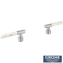 Grohe - Grohe Atrio Private Collection Duvardan Ankastre Lavabo Bataryası İçin Kulp, Paslanmaz Çelik