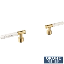 Grohe - Grohe Atrio Private Collection Duvardan Ankastre Lavabo Bataryası İçin Kulp, Altın