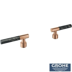 Grohe - Grohe Atrio Private Collection Duvardan Ankastre Lavabo Bataryası İçin Kulp, Bakır